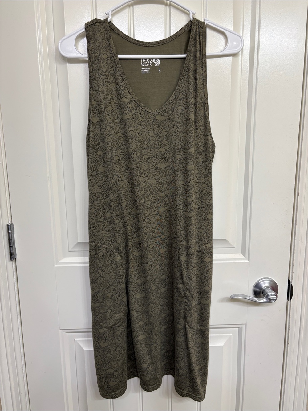Mountain Hardwear Olive Green Sleeveless Midi Dress